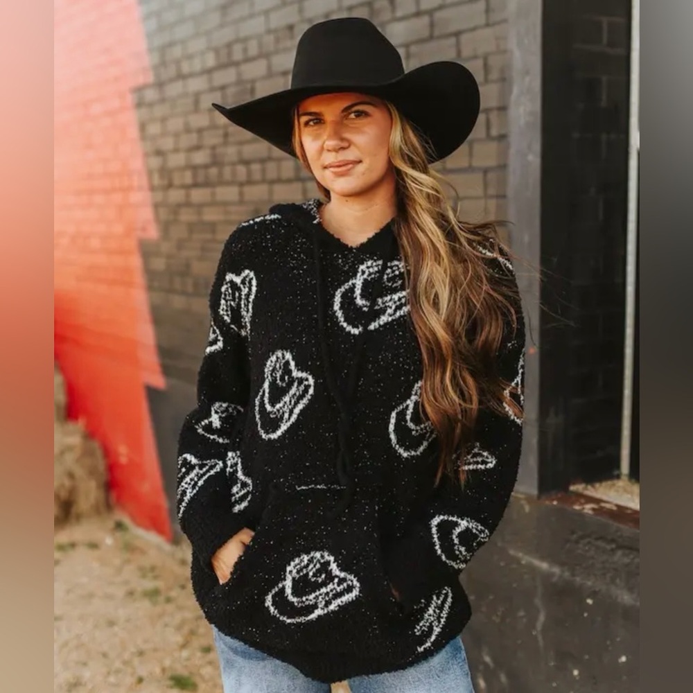 Western Print Hoodie by Lucky & Blessed